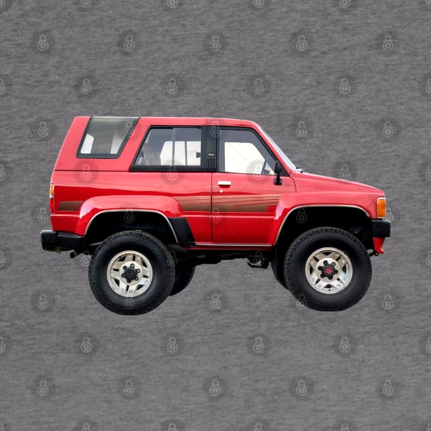 Toyota 4Runner Cartoon T-Shirt by 6thGear